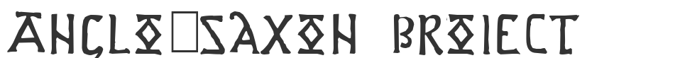 Anglo-Saxon Project font preview