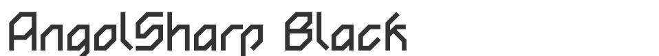 AngolSharp Black font preview