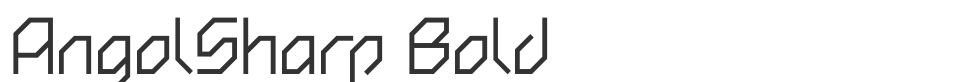 AngolSharp Bold font preview