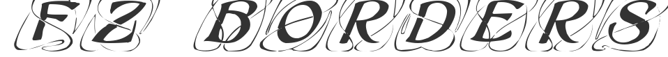 FZ BORDERS 11 ITALIC font preview