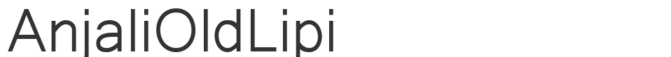 AnjaliOldLipi font preview