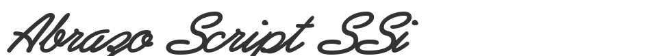 Abrazo Script SSi font preview