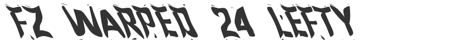 FZ WARPED 24 LEFTY font preview