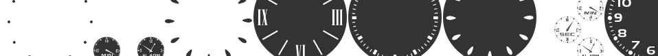 GA Clock Dial Round font preview