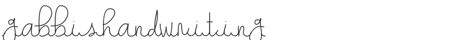 gabbishandwriting font preview