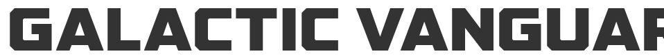 GALACTIC VANGUARDIAN NCV font preview