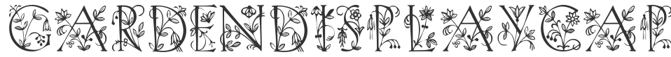 GardenDisplayCaps font preview