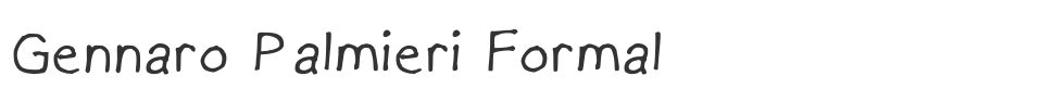 Gennaro Palmieri Formal font preview