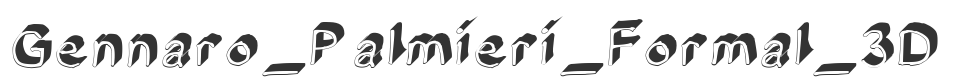 Gennaro_Palmieri_Formal_3D font preview