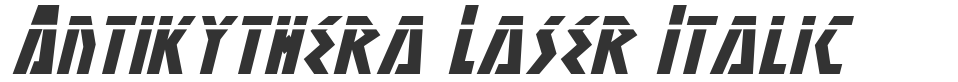 Antikythera Laser Italic font preview