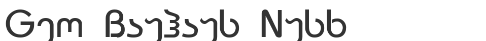 Geo Bauhaus Nusx font preview