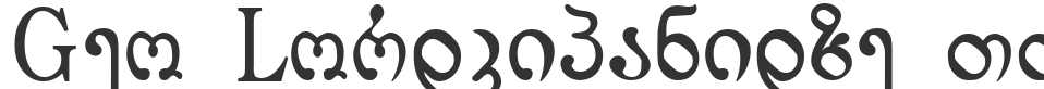 Geo Lordkipanidze TT font preview