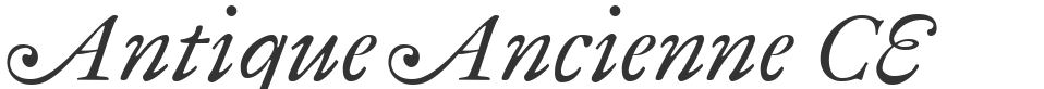 Antique Ancienne CE font preview