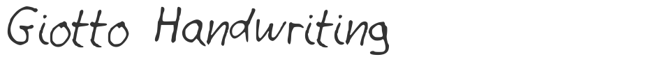 Giotto Handwriting font preview