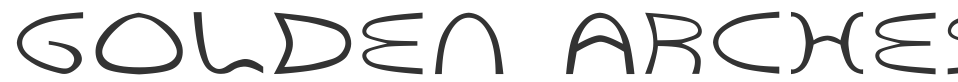 Golden Arches font preview