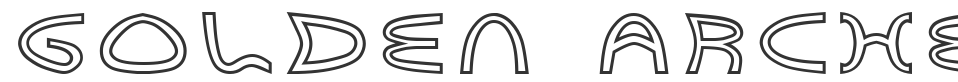 Golden Arches Outline font preview