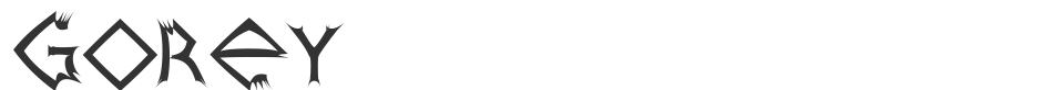 Gorey font preview