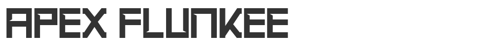 Apex Flunkee font preview