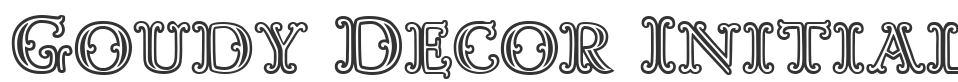 Goudy Decor InitialC font preview