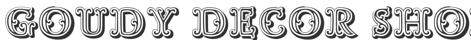 Goudy Decor ShodwnC font preview