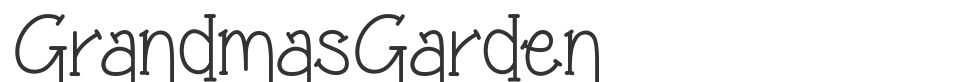 GrandmasGarden font preview