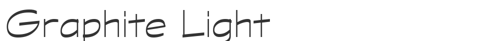 Graphite Light font preview