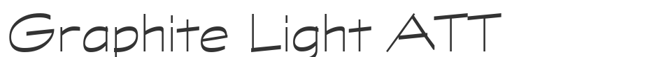Graphite Light ATT font preview