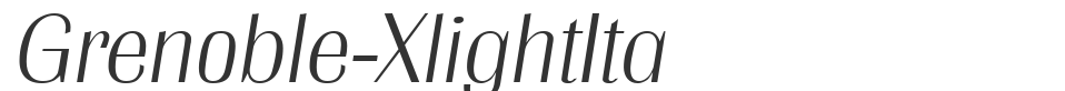 Grenoble-XlightIta font preview