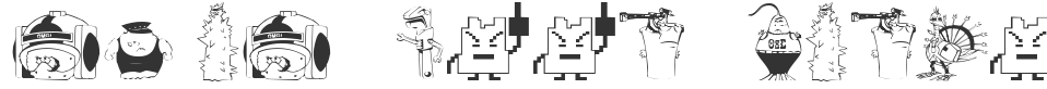 aqua teen hunger font preview