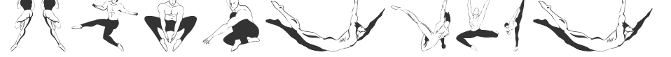 Gymnastics font preview