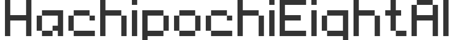 HachipochiEightAl font preview