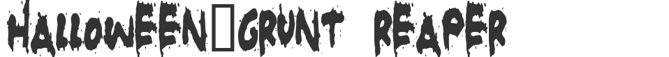 Halloween_Grunt Reaper font preview