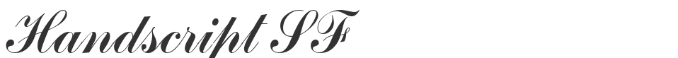 Handscript SF font preview