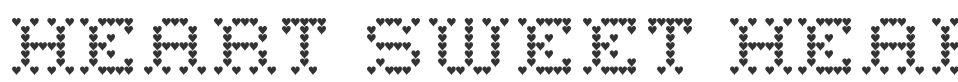 Heart Sweet Heart font preview