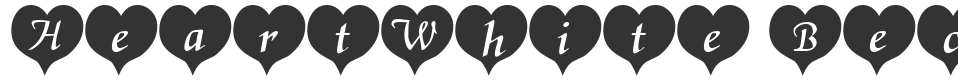 HeartWhite Becker font preview