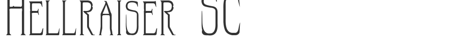 Hellraiser SC font preview