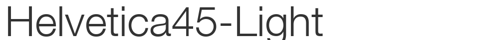 Helvetica45-Light font preview