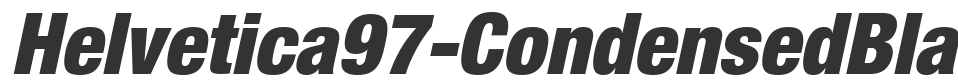Helvetica97-CondensedBlack font preview