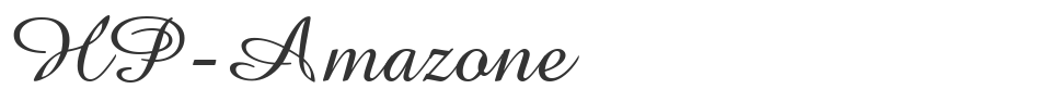 HP-Amazone font preview