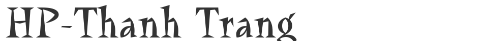 HP-Thanh Trang font preview