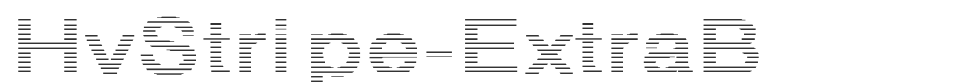HvStripe-ExtraB font preview