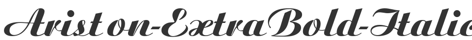Ariston-ExtraBold-Italic font preview