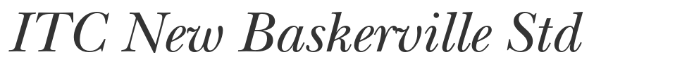 ITC New Baskerville Std font preview