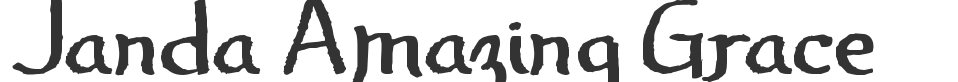 Janda Amazing Grace font preview