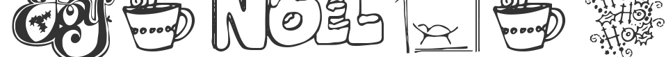 Janda Christmas Doodles font preview