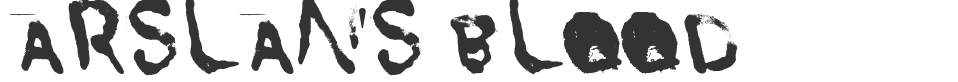 Arslan's Blood font preview