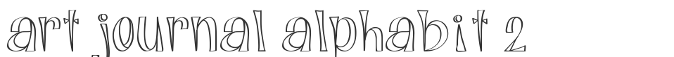 Art Journal Alphabit 2 font preview
