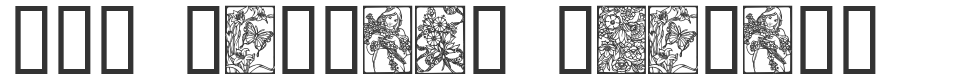 Art Nouveau Flowers font preview