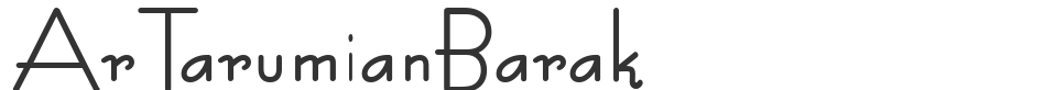 ArTarumianBarak font preview