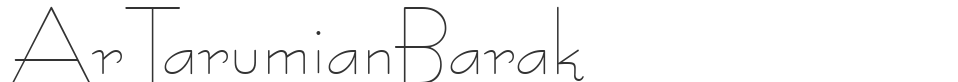 ArTarumianBarak font preview